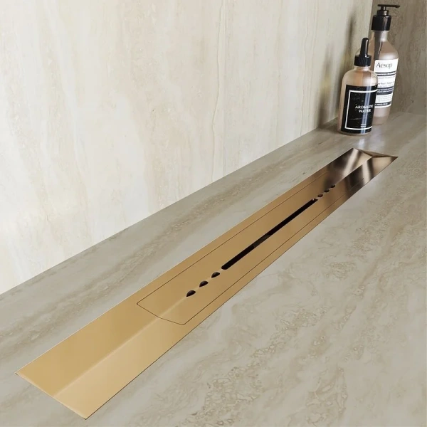 Душевой трап RGW SDR-53Gb 80 см золото Brush - фото 3