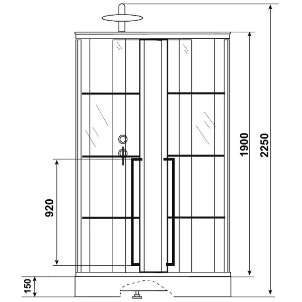 Душевая кабина Niagara Standart 100х80 см левая - фото 2