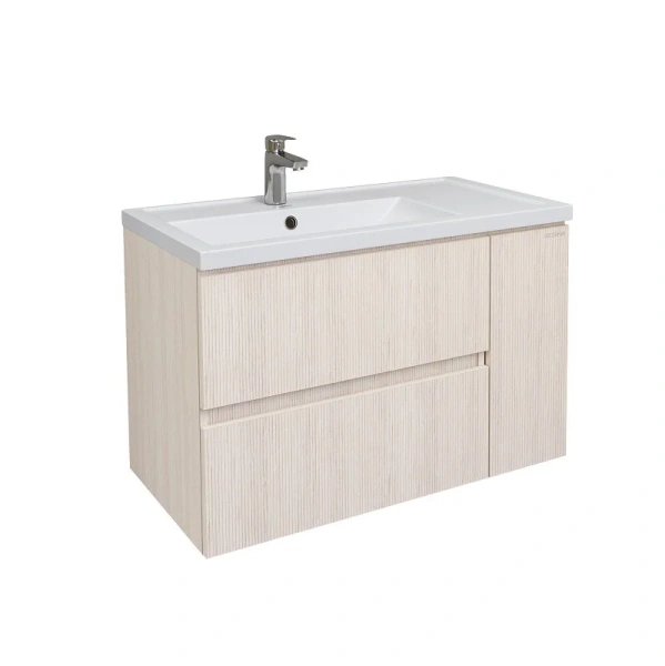 Тумба под раковину подвесная Grossman Юнит 80 см кадена лайт