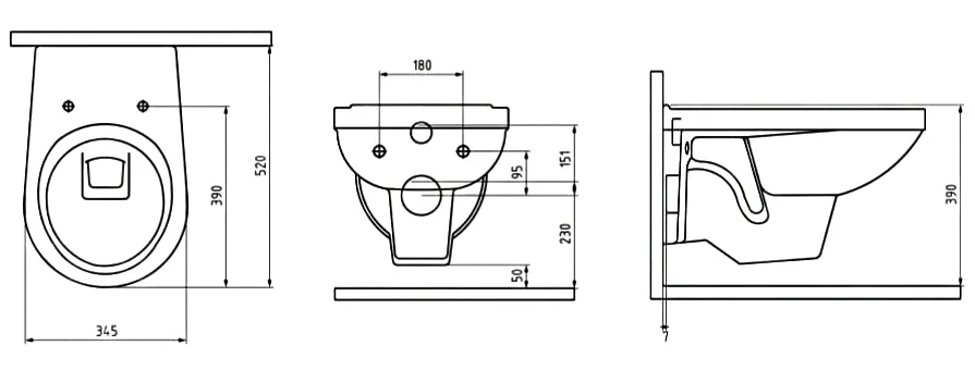 Унитаз подвесной Berges Gamma сиденье полипропилен - фото 2
