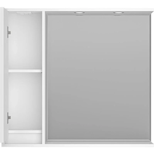 Зеркальный шкаф с подсветкой Brevita Balaton 90 см белый, правый, по запросу index_1 - фото 9