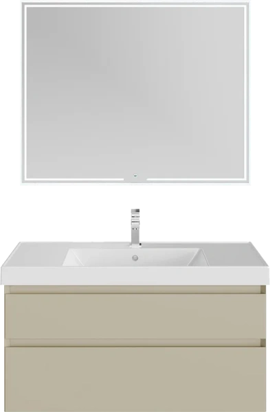 Тумба под раковину подвесная Kerama Marazzi Cubo 100 см лимо - фото 4