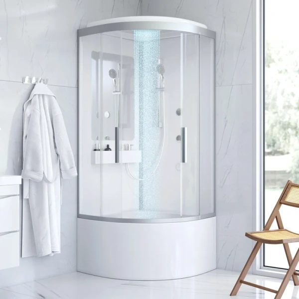 Душевая кабина Am.Pm Like 90х90 см на высоком поддоне - фото 3