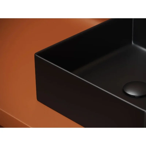 Раковина Ceramica Nova Element 36 см черная матовая, из санфарфора - фото 6