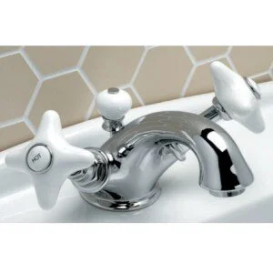 Смеситель для раковины Devon&Devon White Rose UTWR710 - фото 1