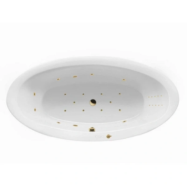 Ванна гидромассажная Excellent Lumina Ultra Nano 190 x 95 см, цвет белый/золото, WAEX.LUM19.ULTRANANO.GL - фото 1