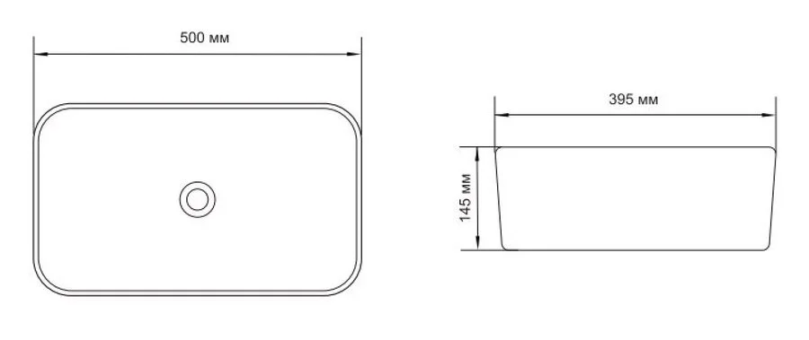Раковина Aquanet Lake 50 см белая - фото 2