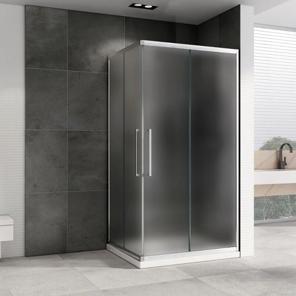 Душевой уголок Abber Schwarzer Diamant 120x80 см стекло матовое, 120х80 - фото 5