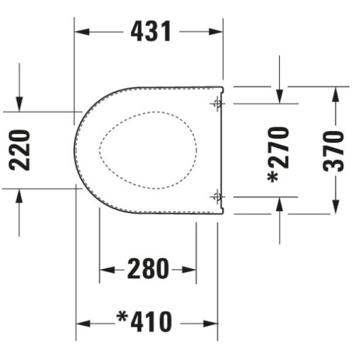 Крышка-сидение с микролифтом Duravit Starck 2 белая - фото 3