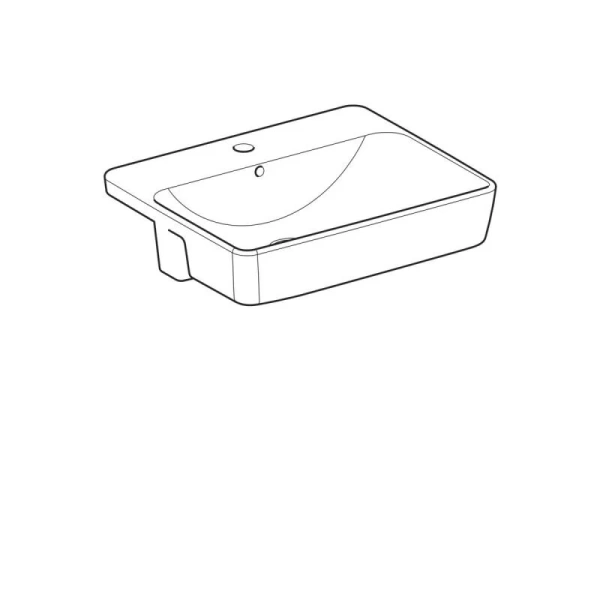 Раковина Geberit VariForm 55 см с отверстием под смеситель - фото 2