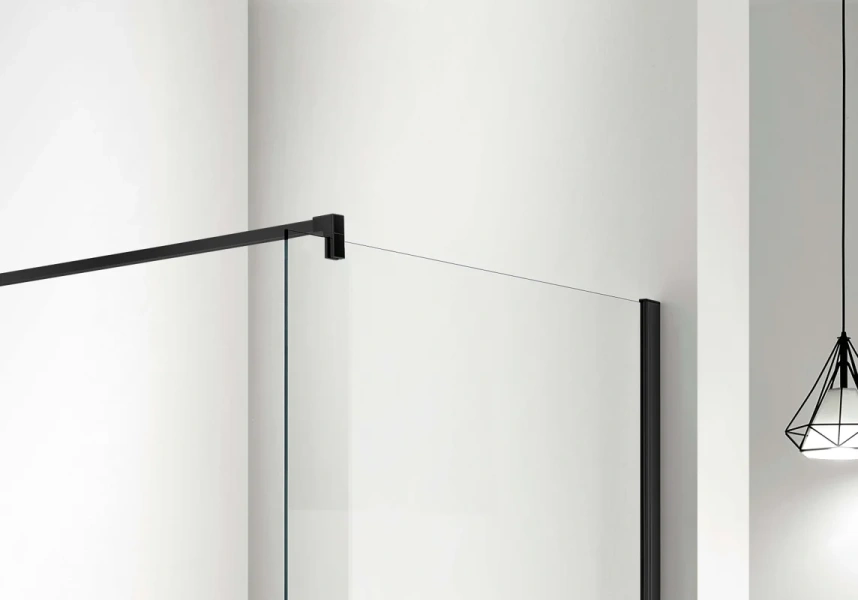 Душевая перегородка Акватек 120 см профиль оружейная сталь - фото 2