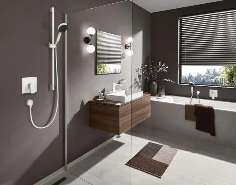 Смеситель для раковины Hansgrohe Vivenis белый матовый, современные, hi-tech - фото 3