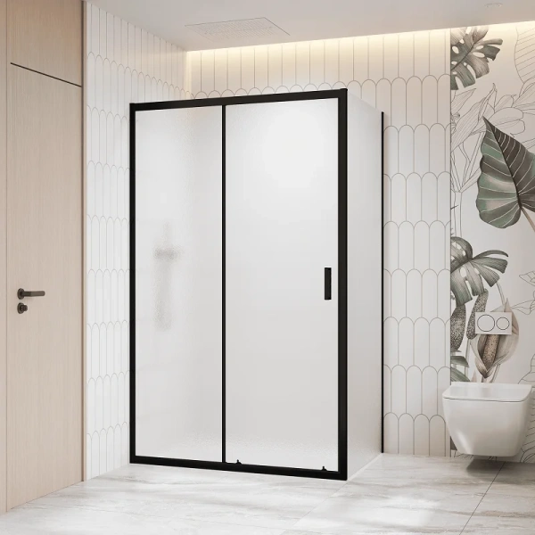 Душевой уголок RGW Classic CL-133B (CL-13B + Z-03B) 120x90 см профиль черный, стекло тонированное - фото 3