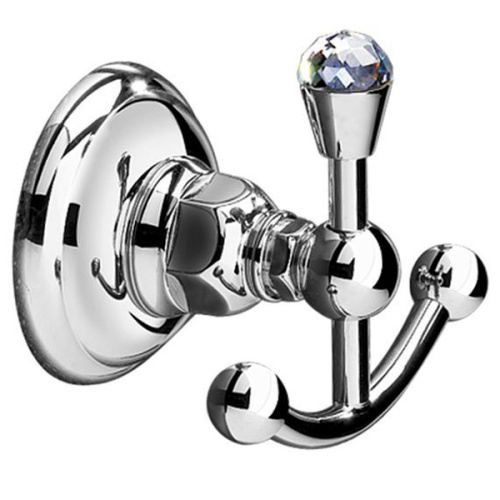 Крючок для ванной тройной, фурнитура 34 Crystal, Nicolazzi Classica 1481