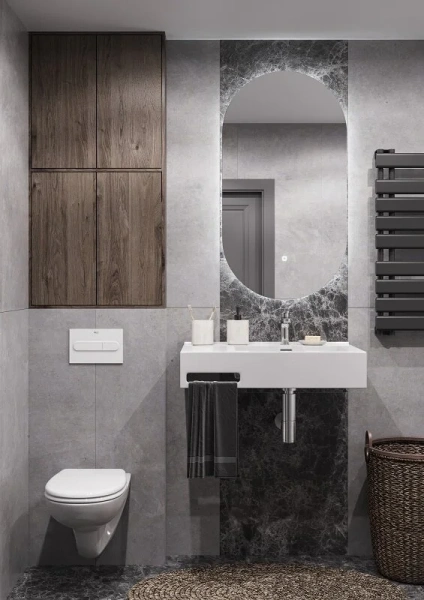 Раковина Акватон Квадро Про 80 см правая, белые - фото 4