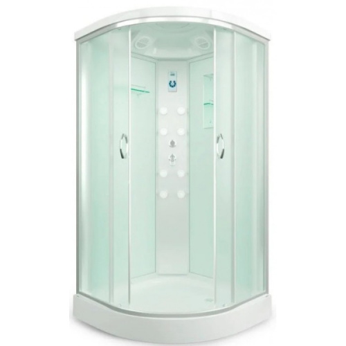 Душевая кабина, задняя стенка белая, стекло матовое, Erlit Comfort ER 4509P-C3 - фото 1