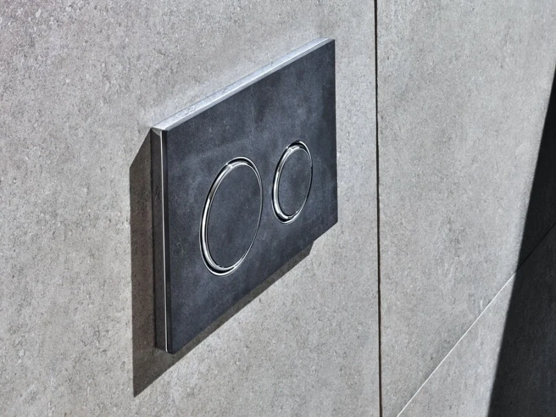 Клавиша смыва Geberit Sigma серая/хром глянцевый - фото 3