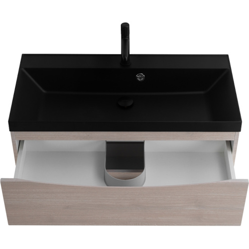 Тумба под раковину подвесная BelBagno Marino 80 см Rovere Grigio, светло-коричневая - фото 7