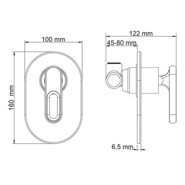 Гигиенический душ со смесителем WasserKRAFT Kammel хром - фото 4