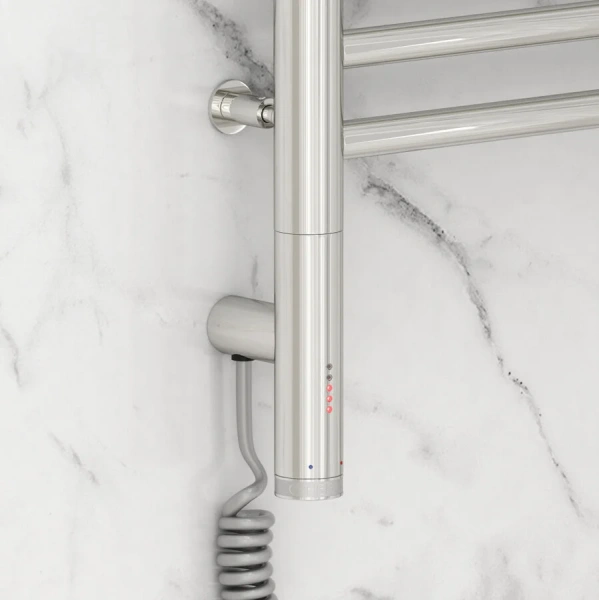 Полотенцесушитель электрический Сунержа Богема 3.0 40х100 см правый, без покрытия, лесенка, вертикальные - фото 4