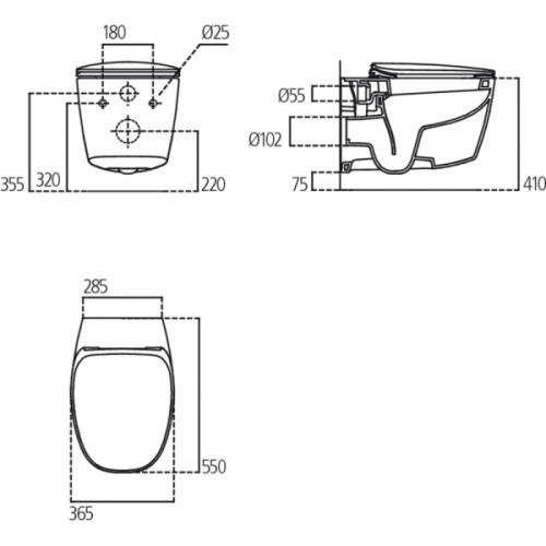 Унитаз подвесной Ideal Standard Dea с сиденьем с микролифтом - фото 4