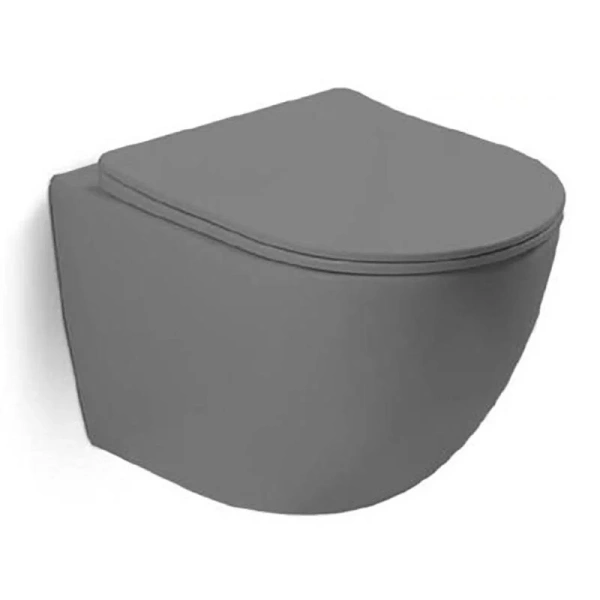 Унитаз подвесной Vincea Globo серый матовый - фото 1