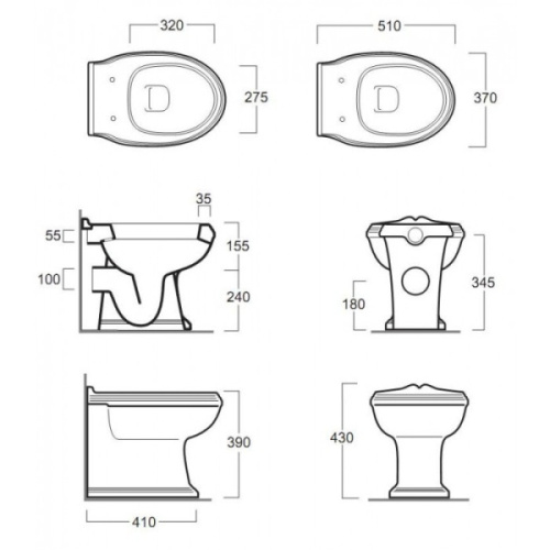 Схема, без бачка, со скрытым бачком - фото 3