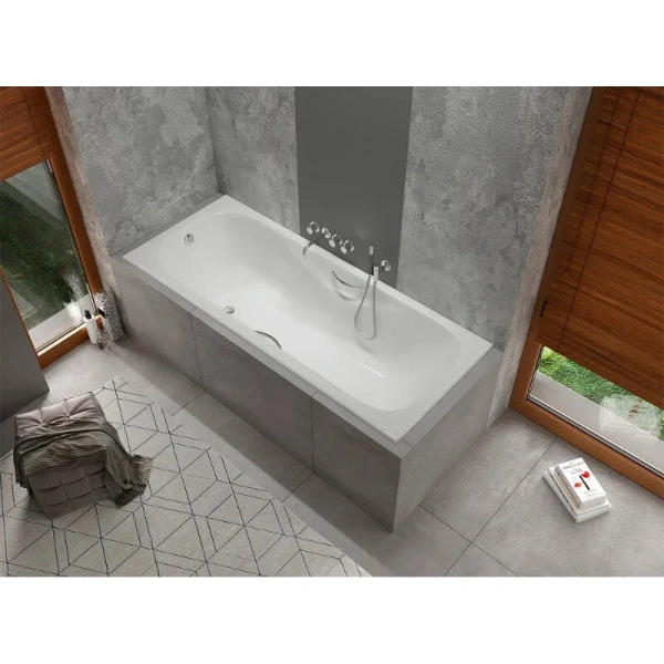 Чугунная ванна Diwo Ярославль, 180 x 80 см, с ножками, с ручками, цвет белый, DY0016/D0017/D0018 - фото 4