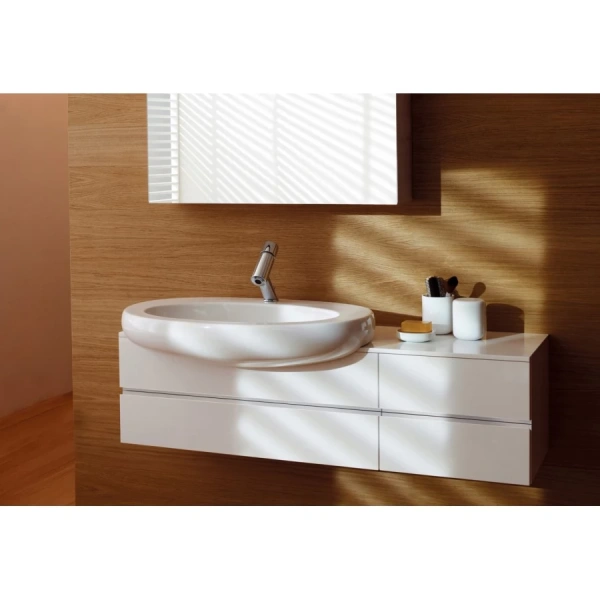 Раковина полувстраиваемая Laufen Alessi One 8.1397.2, в форме чаши, круглой формы - фото 5