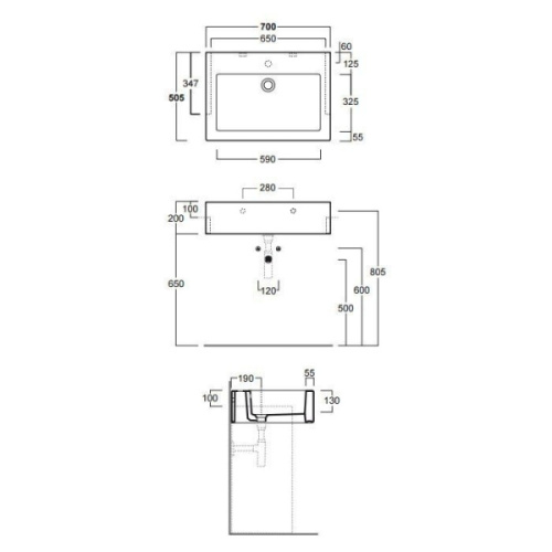 Раковина полувстроенная Simas Frozen FZ 15 - фото 4