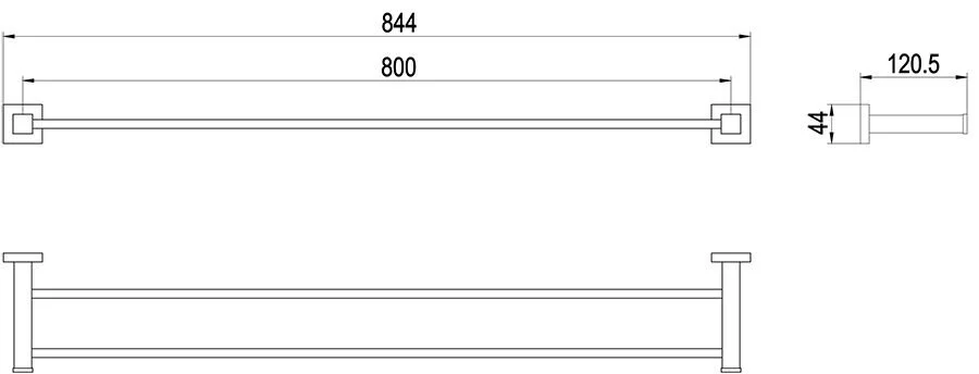 Полотенцедержатель для ванной Timo Selene 10056/00, современные, hi-tech - фото 2