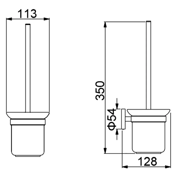 Ершик Timo Saona черный, современные, hi-tech - фото 2
