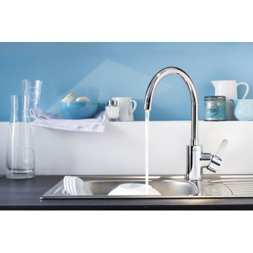Смеситель для раковины Grohe Eurosmart Cosmopolitan 32830000, округлая форма, с донным клапаном - фото 5