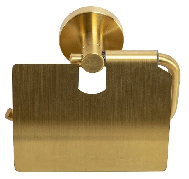 Бумагодержатель Cezares Relax брашированное золото - фото 3