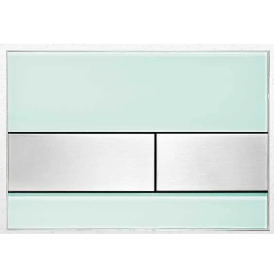 Клавиша смыва Tece TECEsquare зеленая/кнопки сатин - фото 1