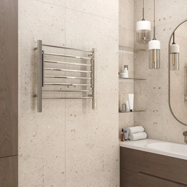 Полотенцесушитель электрический Terminus Горизонт П8 600х600 с полкой - фото 3