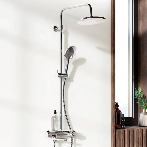 Душевая стойка Damixa Jupiter 977760 с тропическим душем, с термостатом - фото 6