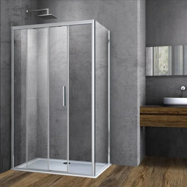 Душевой уголок Vincea Soft 150x100 см хром - фото 1