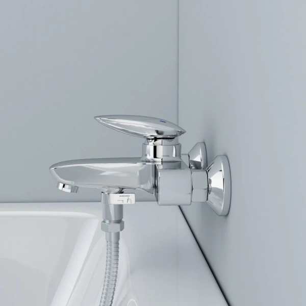 Смеситель для ванны IDDIS Stone короткий излив, с 2 монтажными отверстиями - фото 8