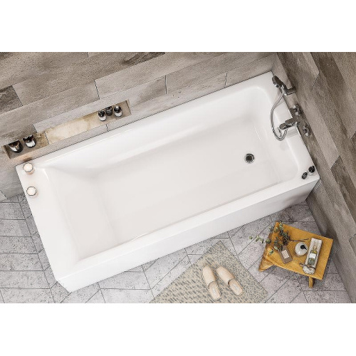 Ванна акриловая Roca Easy 180x80 см белая, приставные, встраиваемые - фото 7