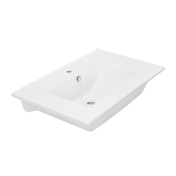 Тумба под раковину подвесная Misty Дунай 75 см с 2 ящиками и нишей, подвесная, пристенная - фото 4