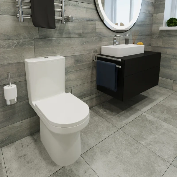 Унитаз компакт Lavinia Boho Grance Hill безободковый, с вертикальным выпуском в пол, с горизонтальным, прямым выпуском, с прямым выпуском - фото 7