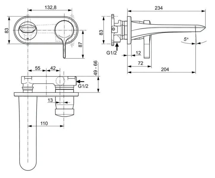 Смеситель для раковины Ideal Standard Melange однорычажный, для раковины - фото 2