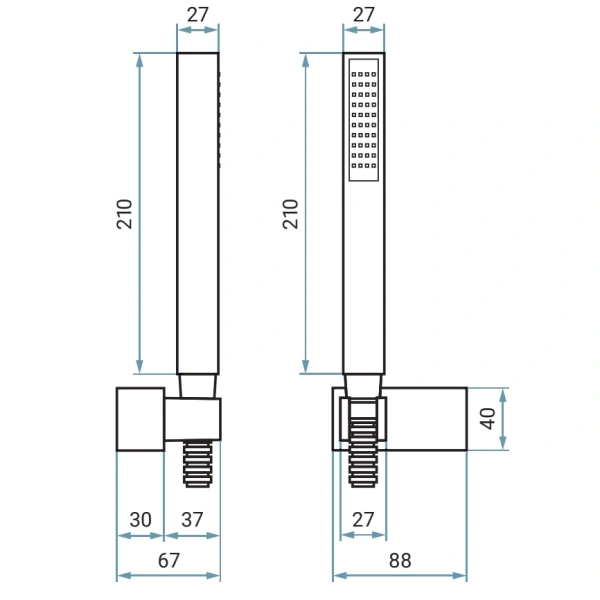 Душевая лейка Emmevi 122 - фото 3