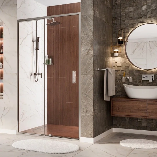 Душевая дверь WasserKRAFT Berkel 120 см профиль хром - фото 2