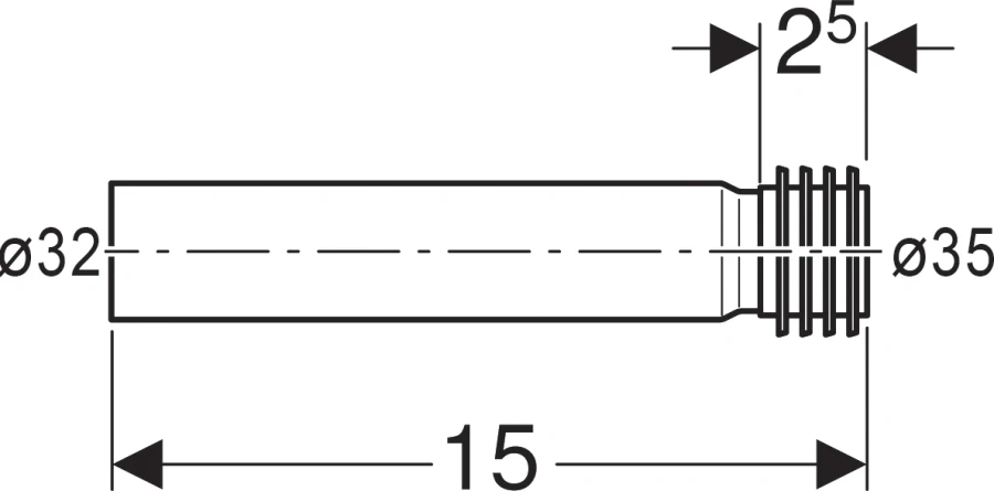 Патрубок Geberit с манжетой - фото 2