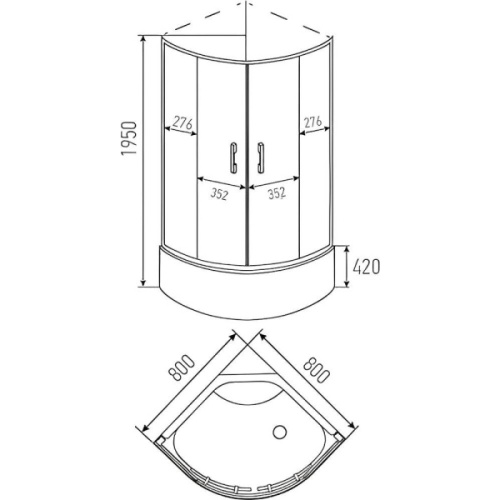 Схема, с высоким, глубоким поддоном - фото 9