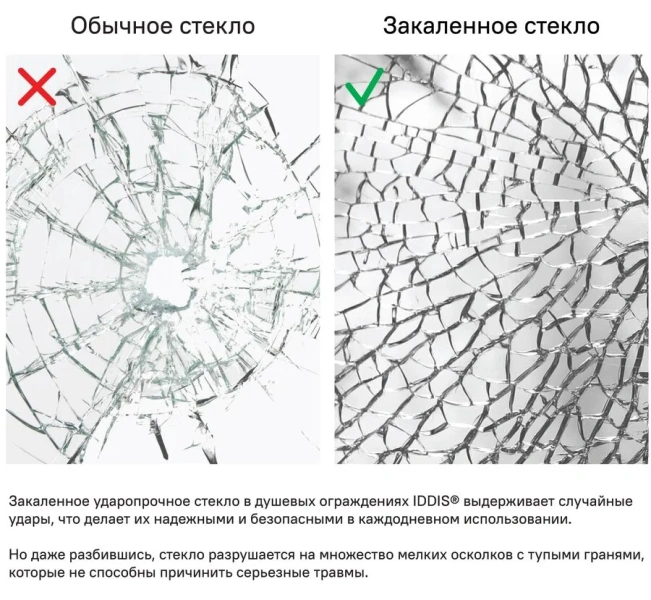 Душевая дверь в нишу IDDIS Ray 110 см стекло прозрачное, недорогие, в нишу, стеклянные - фото 5