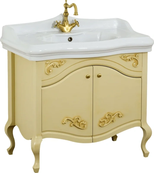 Раковина Migliore Impero 90 см белая, классические, ретро, декорированные - фото 2