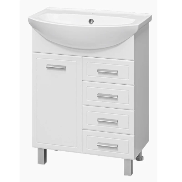 Тумба для раковины с 4 ящиками и дверцей Misty Стелла, по запросу - фото 2